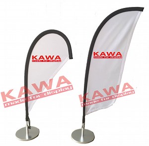 [Hot Item] Teardrop Display Indoor Table Decorative Mini Table Flag Desk Banner for Advertising and Promotion