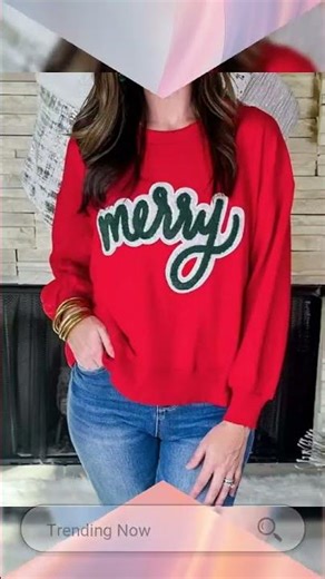 Merry Script Holiday Christmas Graphic Sweatshirt
