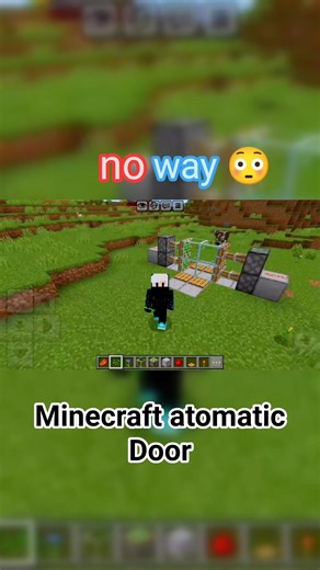 Minecraft atomatic door? #minecraft #gaming #viralshorts 😀