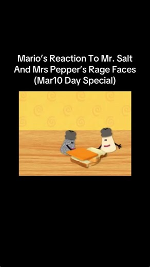 Mario’s Reaction To Mr. Salt And Mrs Pepper’s Rage Faces (Mar10 Day Special) #marioday