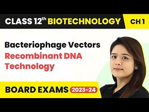 Bacteriophage Vectors - Recombinant DNA Technology | Class 12 Biotechnology Chapter 1