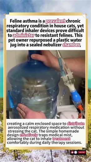 DIY Nebulizer Chamber: A Practical Hack For Cats With Feline Asthma#wildlife #animals