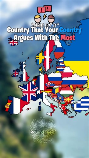Country That Argues With Your Country The Most #mapguide #map #cartography #viral #geography #maps