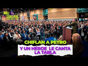 Business leaders boo Petro and a hero tells him off | #ElControl