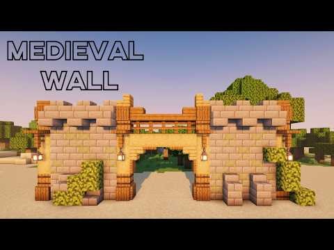 Simple Medieval Wall Entrance (Easy Survival Build!)