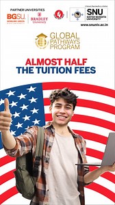 Same US degree. Half the cost. Double the support. Start your global journey the smarter way with the SNU Global Pathways Program. . . #SNUGlobalPathways #StudySmart #FutureReady | Sister Nivedita University