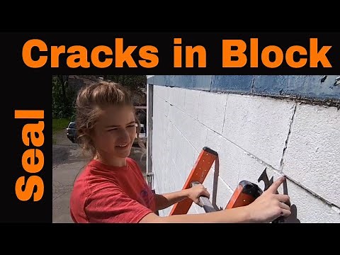 Seal Cracks in Block Wall and parapet wall