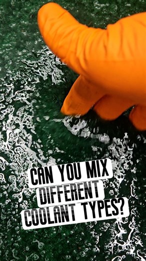 True or False?! Believe it or not, I actually know technicians who think that mixing coolant types is acceptable..... but I'm guessing that they have never tried it before? Because when you actually see what happens, I don't know why any would be okay with this gelatinous sludge living in their cooling systems! . . . . . . . . . . #mechanictips #dontmixcoolant #cartips #AutoPSA #diytips | Pistons & PixieDust