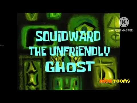 SpongeBob MuscleBob BuffPants/Squidward The Unfriendly Ghost Title Card (Nicktoons Croatia Aired)