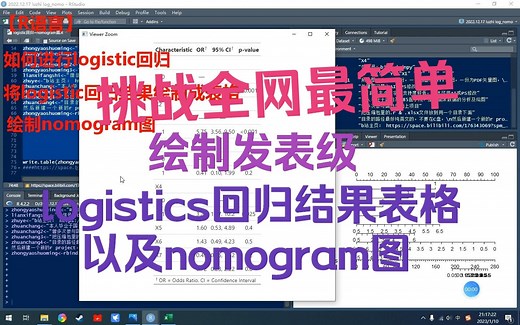 【R语言】如何进行logistic回归并将结果绘制成表格并绘制nomogram图（列线图）