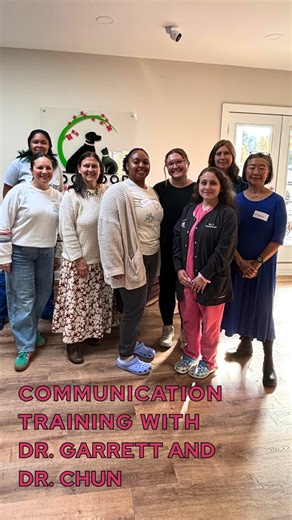 Stronger teams start with stronger communication. 🗣️💬 This week, we were grateful to host Dr. Garrett and Dr. Chun for a powerful communication training that gave our entire team tools to grow — professionally and personally. From client conversations to team dynamics, clear and compassionate communication is at the heart of what we do at Dogwood. Thank you both for investing in our people and our purpose! 💚 #DogwoodVetAtl #TeamTraining #VeterinaryProfessionals #CommunicationMatters #VetTeamS