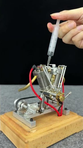Real Harley Davidson V2 engine model