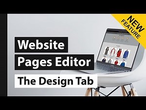Design tab - DecoNetwork 8 website pages editor