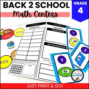Back to School Math Activities - 4th Grade