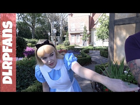 Alice at World Showcase in Epcot Walt Disney World 2017