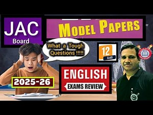 English Class 12 Model Question Paper 2025 - 26 #jac #cbse #jacexam #english #jac_board #ytshorts