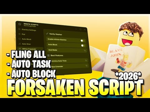 Forsaken BEST Script *NO KEY* Auto Block/Stun, Auto FIX Generator AND MORE