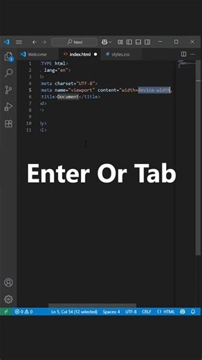 html secret tricks using vs code shortcut | frontend beginner course #html #css #vscode #tamilnadu