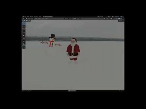 Rigged And Animated Santa Claus Low-poly 3D model