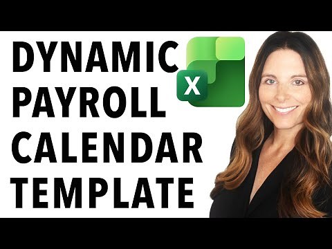How to Create a Dynamic Payroll Calendar Template in Excel | Auto-Updates Every Year | 2026 Calendar