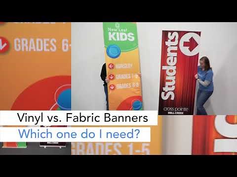 Vinyl vs Fabric Banners. Which is best, or a better question is which do I need?