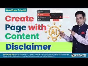 How to Create a Disclaimer Page with ChatGPT for Your Website or Blog! 📄