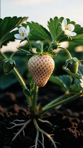 Watch a Strawberry Grow Into a Plant 🍓😳
