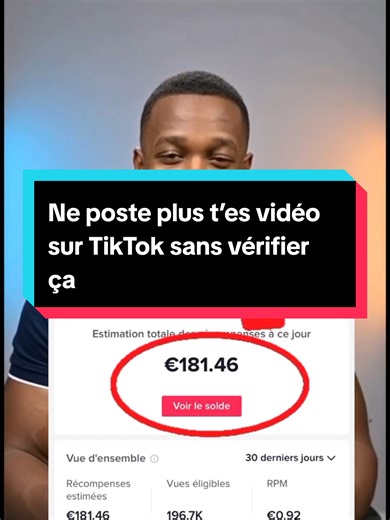 Ne poste plus t’es vidéo sur TikTok sans vérifier ça #percersurtiktok #2026 #visibilitésurlesréseauxsociaux #monetisersontiktok #monetisersontiktok
