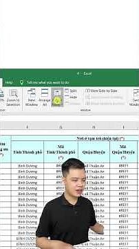 Cách cố định dòng - cột trong excel #excel #xemngaymeohay #congnghe