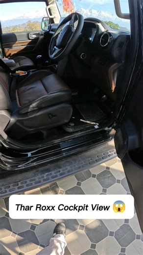 Thar Roxx Ax7L Cockpit View 😱 Mocha Brown
