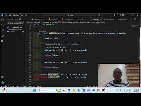Recursive function to validate Binary Search Tree