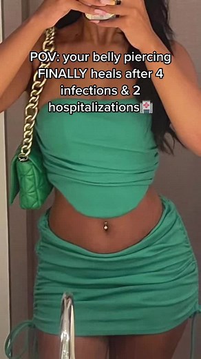 #greenscreen #piercingproblems #piercinginfection #bellybuttonpiercing #foryou