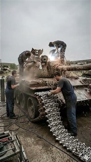 Inside a Full Tank Restoration – Step-by-Step Timelapse