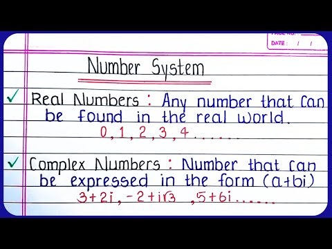 Types of numbers in maths in English | Types of numbers with examples | Number System