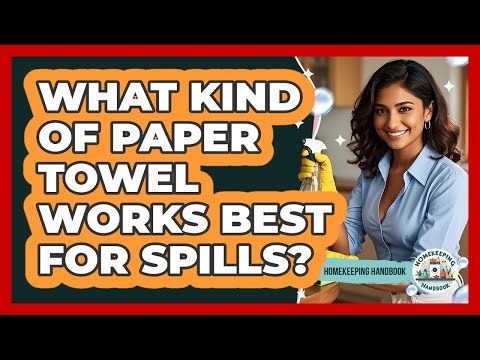 What Kind Of Paper Towel Works Best For Spills?