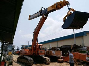 [Hot Item] 22m Depth New Telescopic Excavator Long Reach Boom Arm for Construction