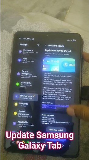 How to update latest version of Samsung Galaxy Tab A9 #tabletopgaming #gaming #shorts