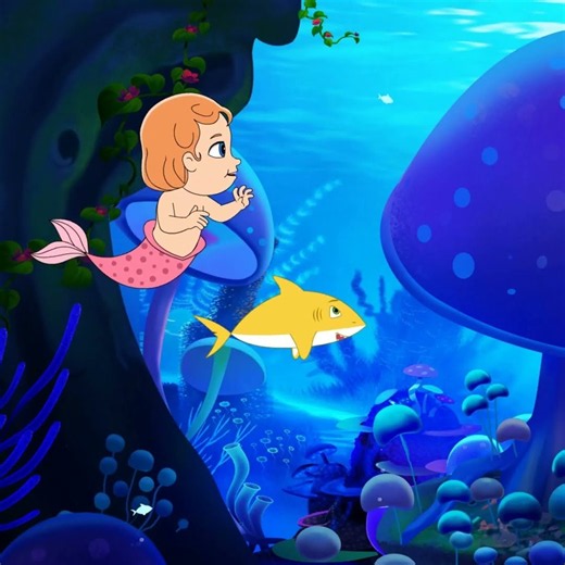 Underwater Hide and Seek with Baby Mermaid ⁨@funforkidstv-nurseryrhymes⁩ #shorts #shorts #animation