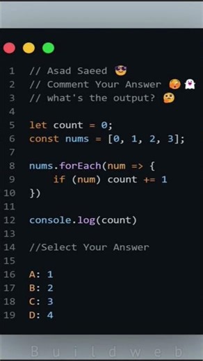 Jo sahi answer dega uska naam next reel me mention hoga! 🚀#javascript#tranding #viral #viralshorts