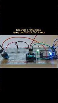 Generate a PWM signal using the ESP32 LEDC librar
