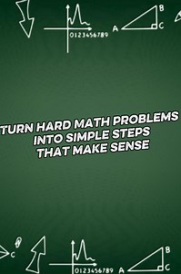 Turn hard math problems into simple steps that make sense
