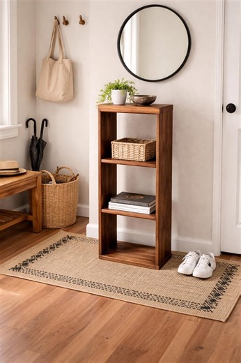 Handmade Solid Black Walnut Bookshelf – Minimalist Wooden Bookcase | Custom Wood Shelving Unit - Etsy Canada