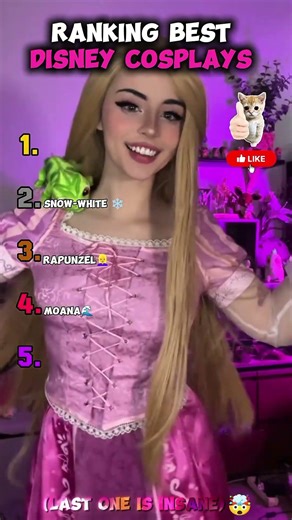 Ranking The BEST Disney Cosplays Ever 💖✨#tiktokviral #cosplay