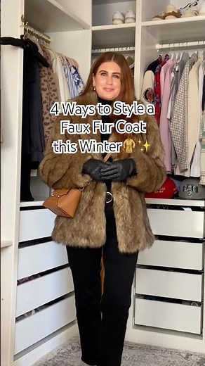 4 Timeless Ways to Wear a Faux Fur Coat This Season 🧥✨🐻 #wintercoat #winterfashion #fauxfurcoat