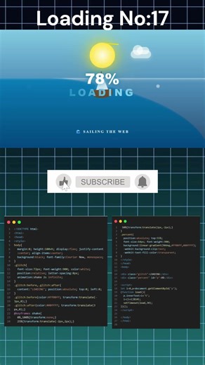 This Ocean Wave Loader is SO PEACEFUL 🌊⛵ #coding#webdesign #htmlcss#programming#javascript#animation