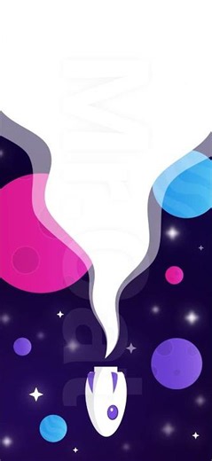 Vertical 4K Dynamic Space Seamless Loop Background Video Template