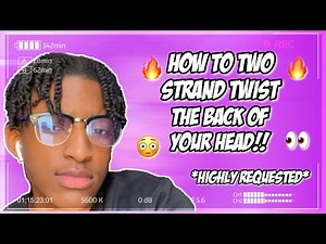 HOW TO TWO STRAND TWIST THE BACK OF YOUR HAIR🔥🔥🔥