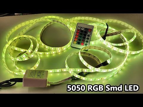 RGB 5050 smd LED Light Strip 12V IR Remote Control - 24 Keys / 5 Meter / Waterproof / review