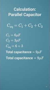 capacitance in series and parallel and it Calcutaion of series and parallel capacitor