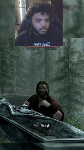 Getting attacked for hitting a Chicken #skyrim #theelderscrolls